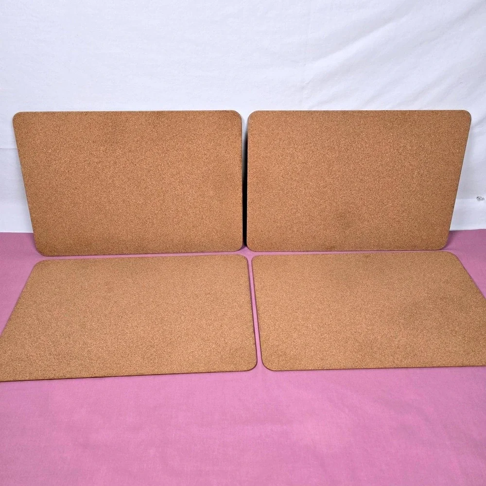 Wellington Studio Wine Placemats Set of 4 Cork Back Uncork and Unwind Chalkboard